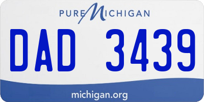 MI license plate DAD3439