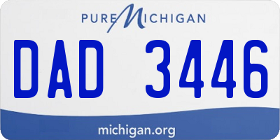 MI license plate DAD3446