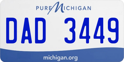 MI license plate DAD3449