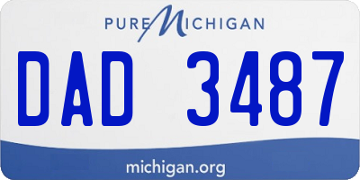 MI license plate DAD3487