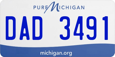 MI license plate DAD3491