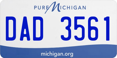 MI license plate DAD3561