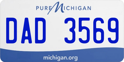 MI license plate DAD3569