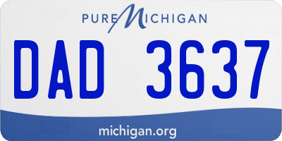 MI license plate DAD3637