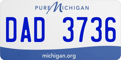 MI license plate DAD3736