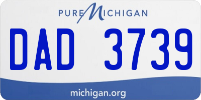 MI license plate DAD3739