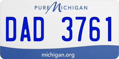 MI license plate DAD3761