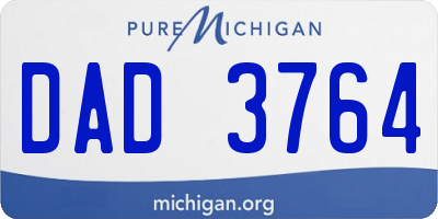 MI license plate DAD3764