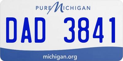 MI license plate DAD3841