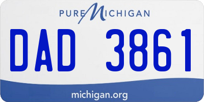 MI license plate DAD3861