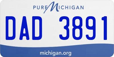 MI license plate DAD3891