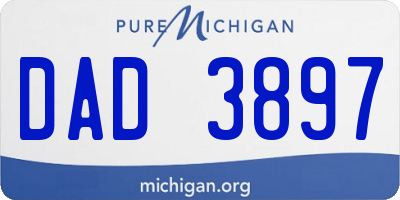 MI license plate DAD3897