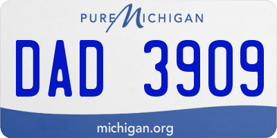 MI license plate DAD3909
