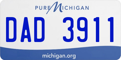 MI license plate DAD3911
