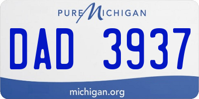 MI license plate DAD3937