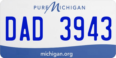 MI license plate DAD3943