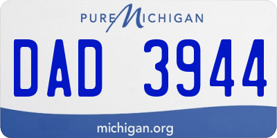 MI license plate DAD3944