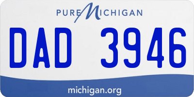 MI license plate DAD3946
