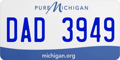 MI license plate DAD3949