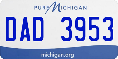 MI license plate DAD3953