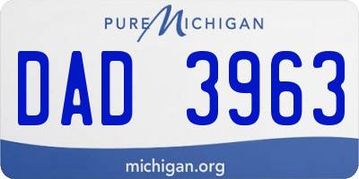 MI license plate DAD3963