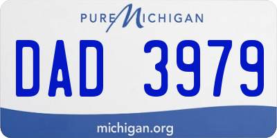 MI license plate DAD3979