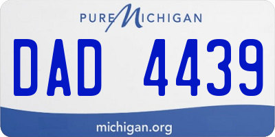 MI license plate DAD4439