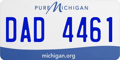 MI license plate DAD4461
