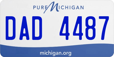 MI license plate DAD4487