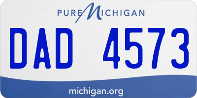 MI license plate DAD4573