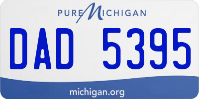 MI license plate DAD5395