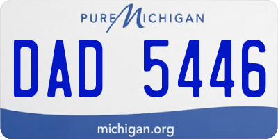 MI license plate DAD5446