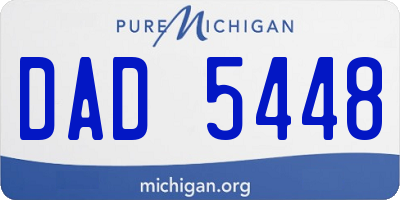 MI license plate DAD5448