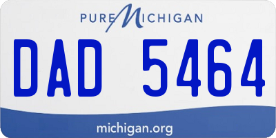 MI license plate DAD5464