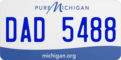 MI license plate DAD5488