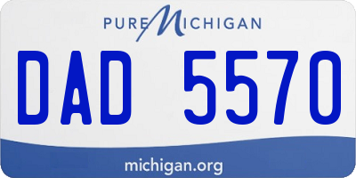 MI license plate DAD5570