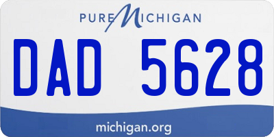MI license plate DAD5628