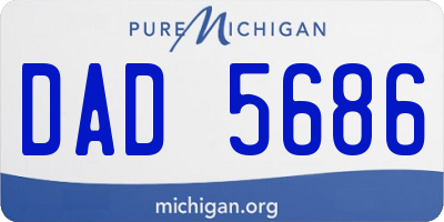 MI license plate DAD5686