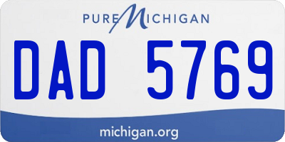 MI license plate DAD5769