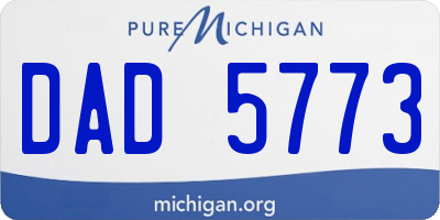MI license plate DAD5773