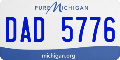 MI license plate DAD5776