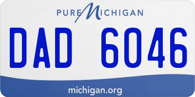 MI license plate DAD6046