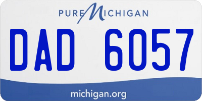 MI license plate DAD6057