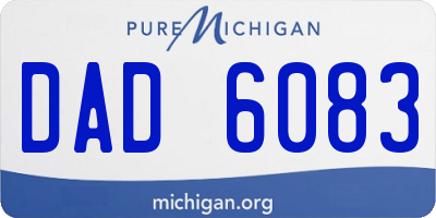 MI license plate DAD6083