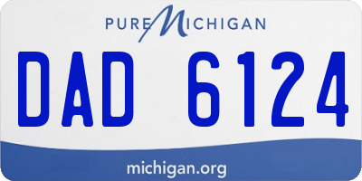 MI license plate DAD6124