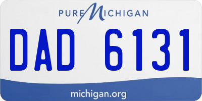 MI license plate DAD6131