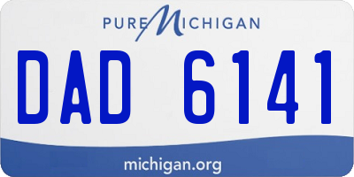 MI license plate DAD6141