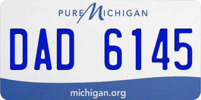 MI license plate DAD6145