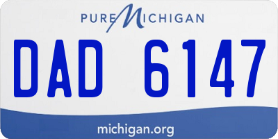 MI license plate DAD6147