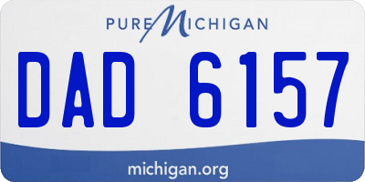 MI license plate DAD6157
